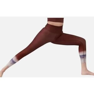 ATHLETA Ultra High Rise Elation 7/8 Tight Size XS 23" | Red Abstract #657538 NEW